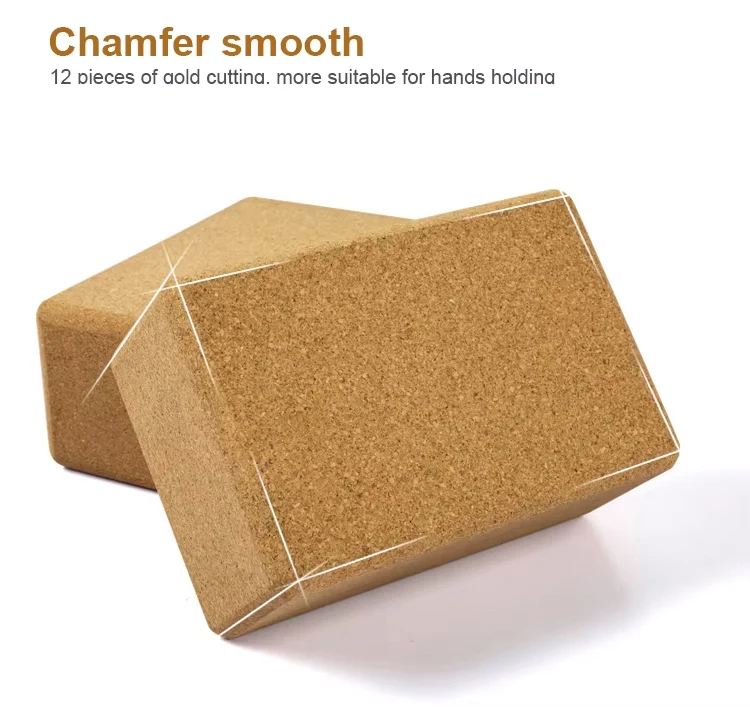 Fitness Equipment Pilates Yoga Bricks Blocks Women Custom Cork Yoga Blocks with Logo