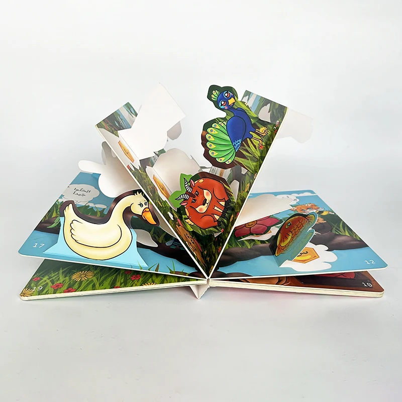 Factory Lift-the-flap Children Board Book Early Learning Baby Books Custom Book