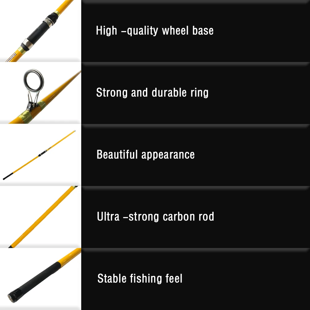 OEM/ODM 4.2m Surf Fishing Rod Carbon Surf spinning Taiwan Surf spinning Fishing Rod For Ocean Boat Fishing