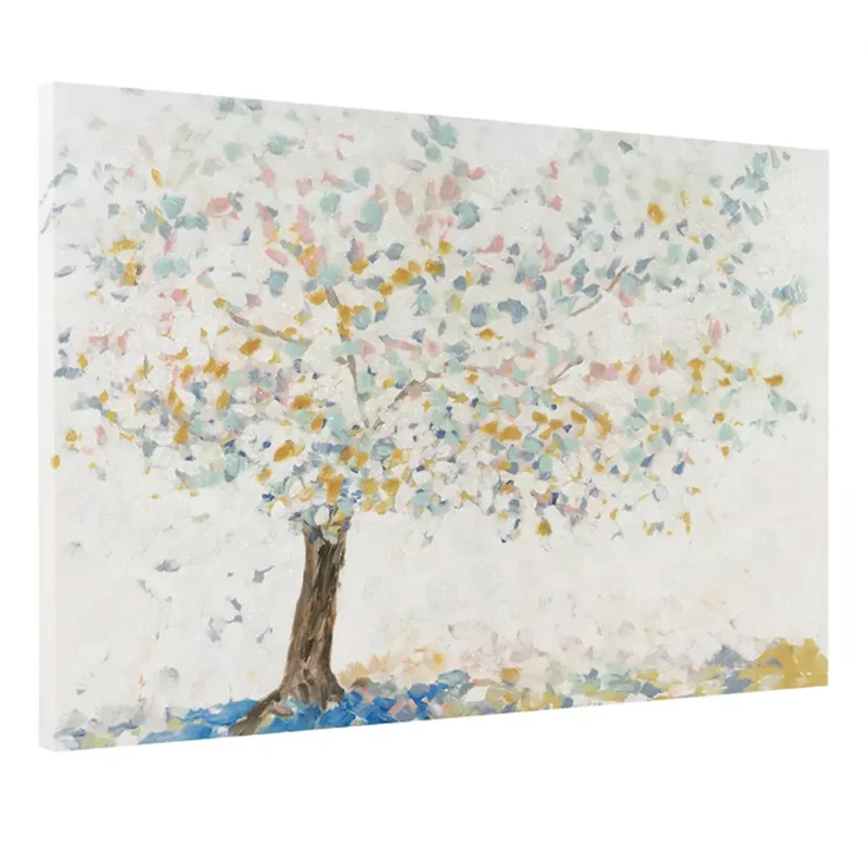 Acrylic art palm stencil wall painting tree leaf painted by batya whisper family tree