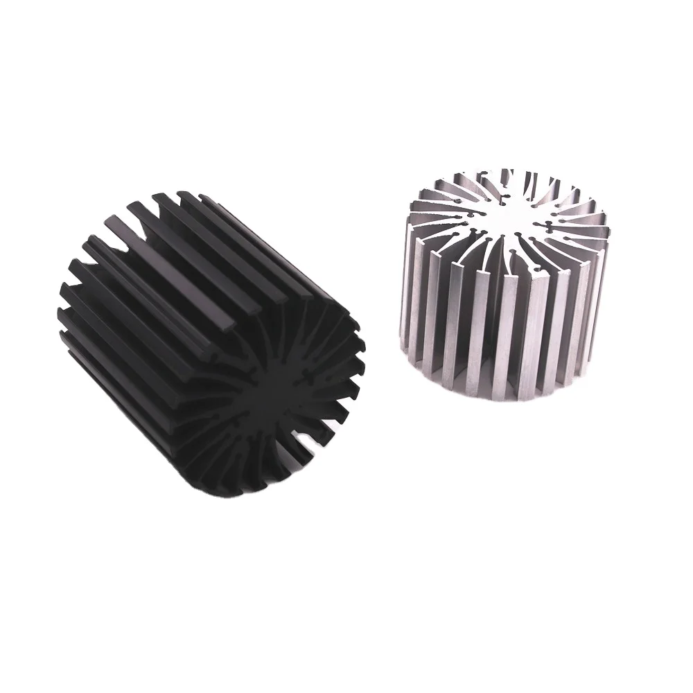 Прямая поставка с фабрики RTS светодиодный профиль Высокая мощность круглая форма алюминиевый сплав электронный радиатор охлаждение в наличии радиатор