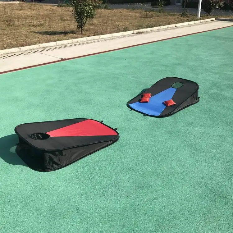 Складной портативный Кукурузы Отверстие Доски Игровой Набор с 8 Cornhole Мешок Фасоли