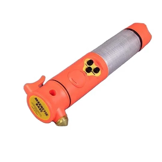 5 in 1 (6 in 1)Car Emergency Plastic LED Flash Light Magnetic Multi Tool Hammer