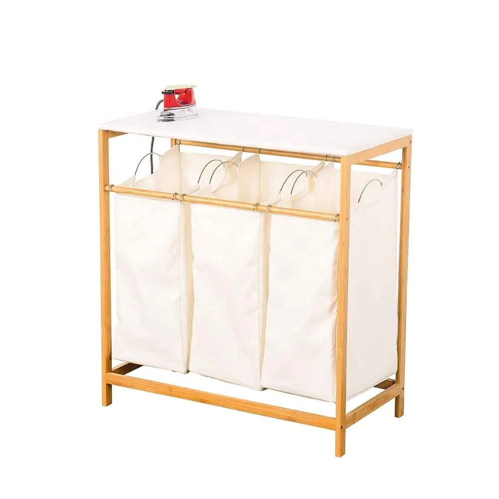 Сверхмощный сортировщик для белья корзина для белья комбинированные тройные сортировщики для белья с гладильной доской