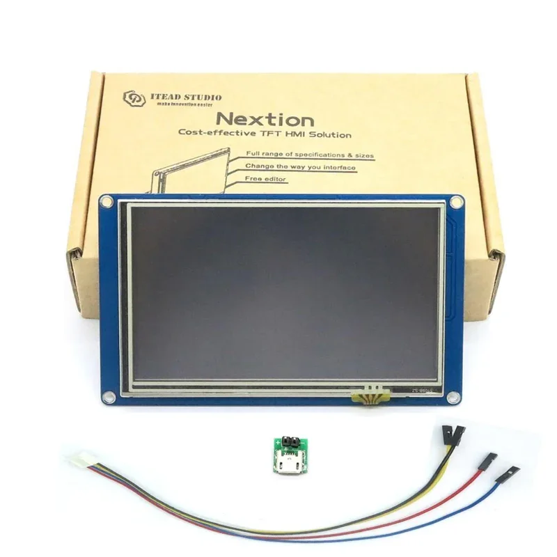 JEO NX8048T050 5.0 inch Resistive Touch Hmi Display Lcd Module Smart Series Resistive Screen  TFT LCD Nextion