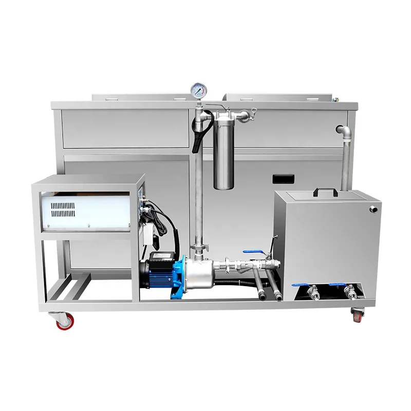 Dual Tank ultrasonic cleaner machine with cleaning and drying CR-2090GH 560L