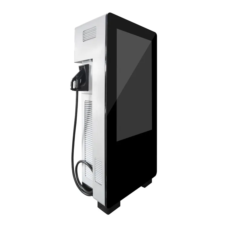 22KW AC charger flat TV screen and EV Charging Stations