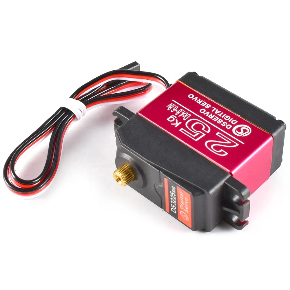 Stemedu DS3225 270 Degree Waterproof Servo 4.8 ~ 6.8V Metal Gear Digital Servo DS3225MG 25KG for Baja 1/8 1/10 Scale RC Boat