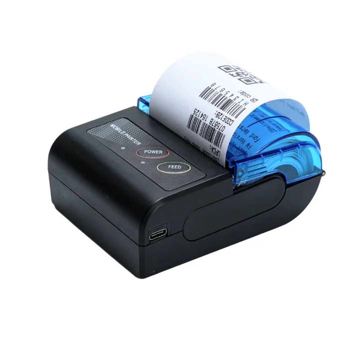 mini logo printer 58mm Usb Bl- Tooth Wireless Mobile Thermal Receipt Printer For Phone Pc BT-II