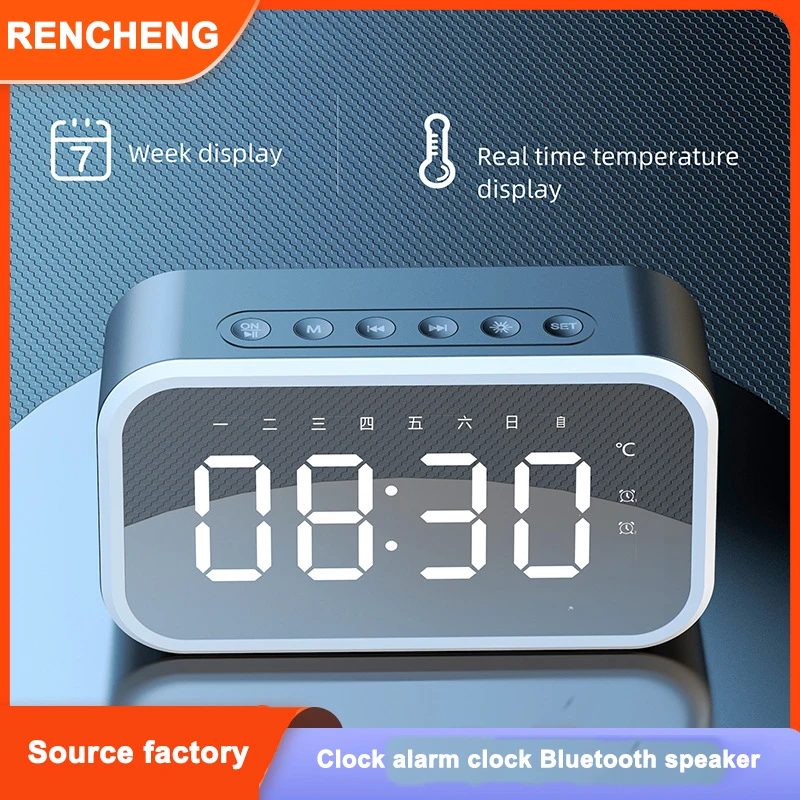 2022 new Portable speaker with HD screen smart clock and High-quality Mini Bluetooth speaker