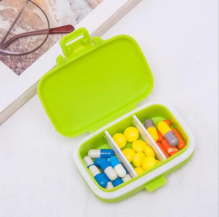 Mini Portable Plastic PP Storage Container Jewelry case  Pill box Organizer  Pill Medicine Case