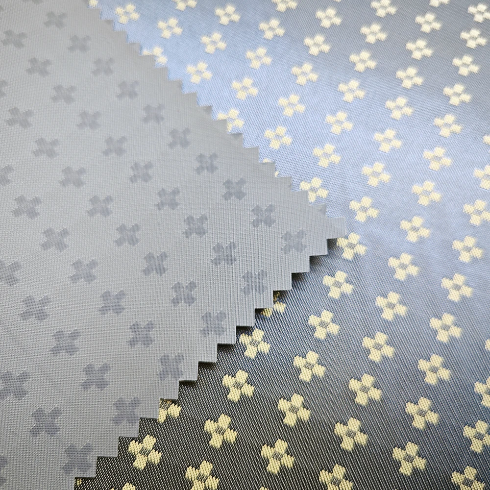 Wholesale 100% polyester waterproof raincoat fabric with PVC coated jacquard water proof poncho fabric