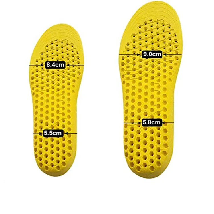 Light Convenient EVA Insoles Honeycomb Design Breathable Comfortable Sports Full Insoles