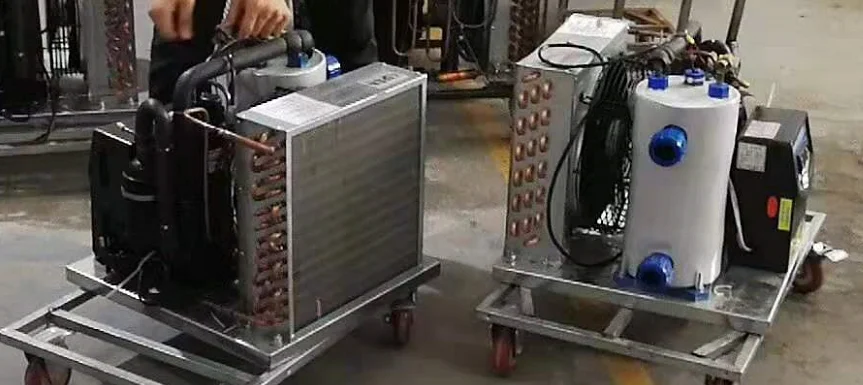  1HP до 5 л.с. морепродукты рыба резервуар для быстрого охлаждения охлаждающей воды холодильник Морепродукты Машина охладитель
