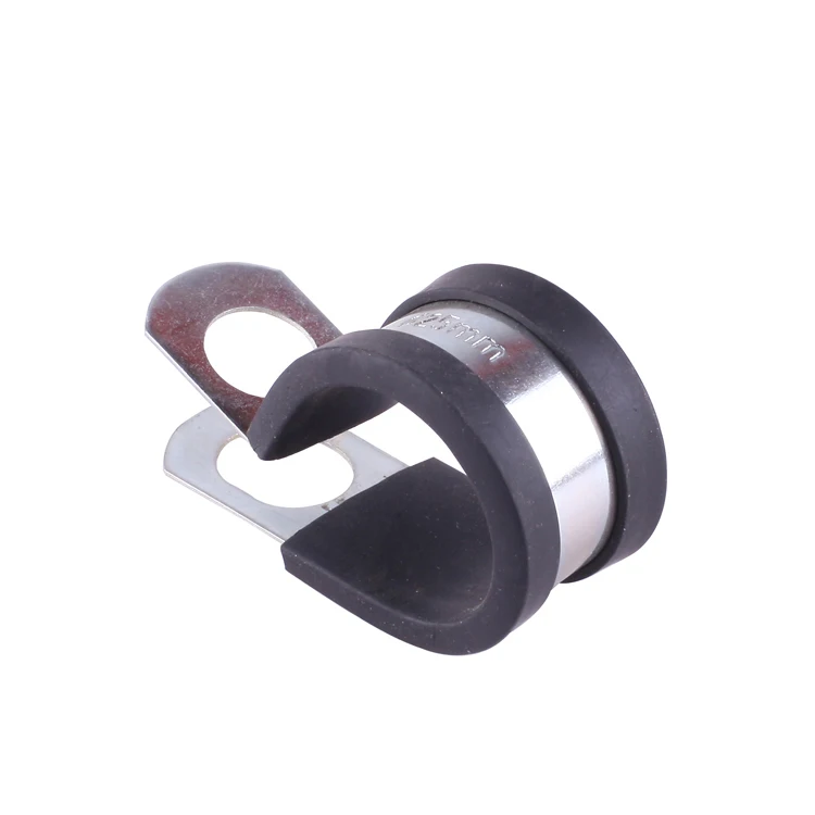 EPDM Rubber Stainless Steel Lined P Pipe Clamp Tube Clamp