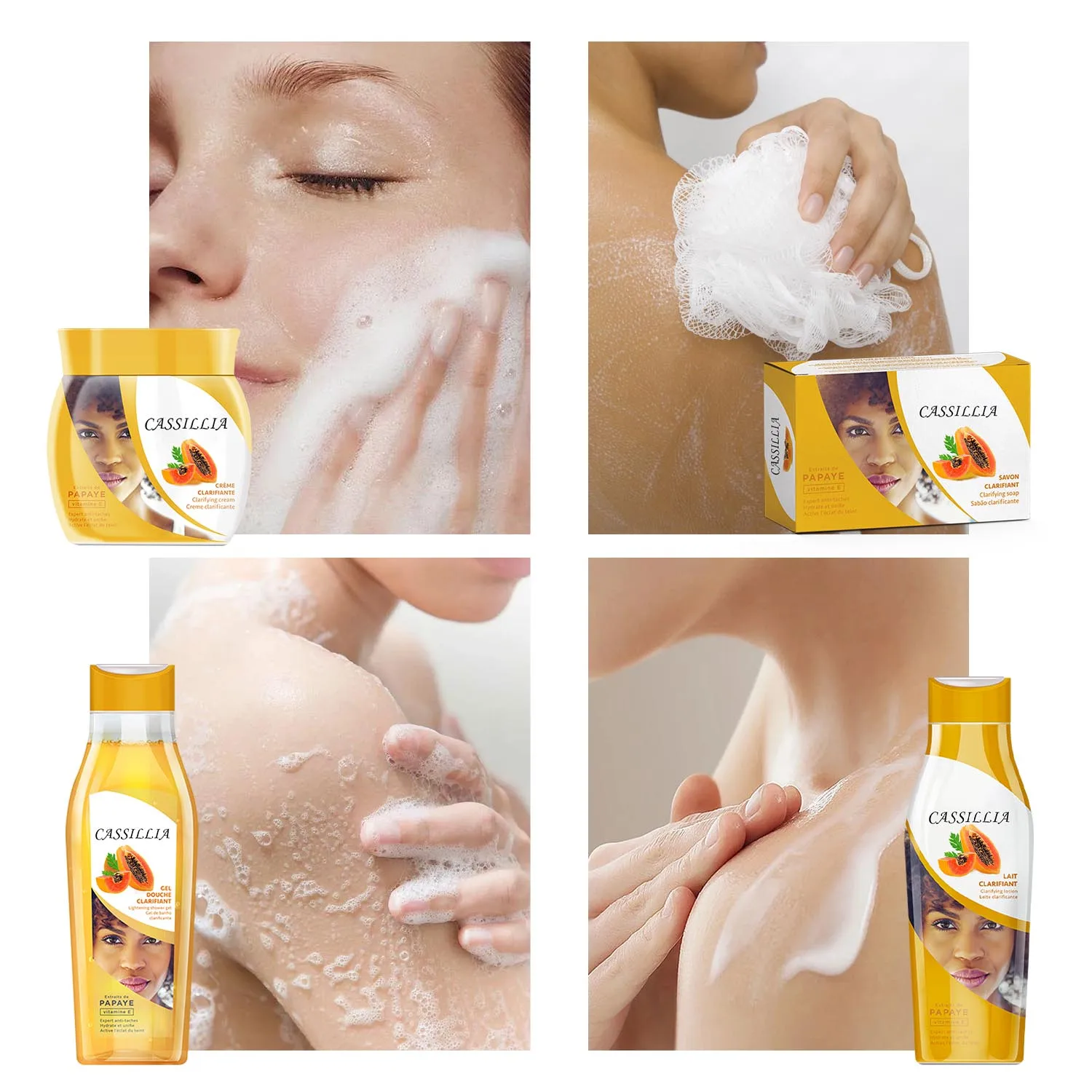 Skin Care Factory Private Label Lightening Body Cream Magic Milk Fast Organic Bleaching Brightening Whitening Body Lotion