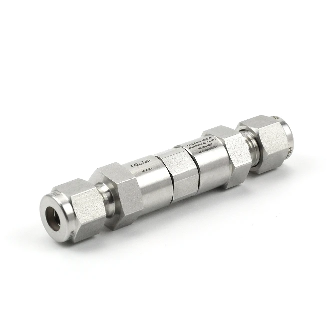 Swagelok Type Hikelok Instrument 3000 to 6000 Psi 316 SS Non Return Valve with Factory Price