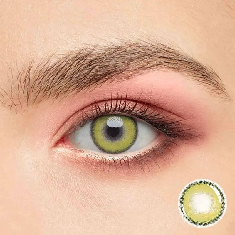 Sorayama green ME64 Wholesale colored natural cheap color soft eye contacts lenses private label contact lenses