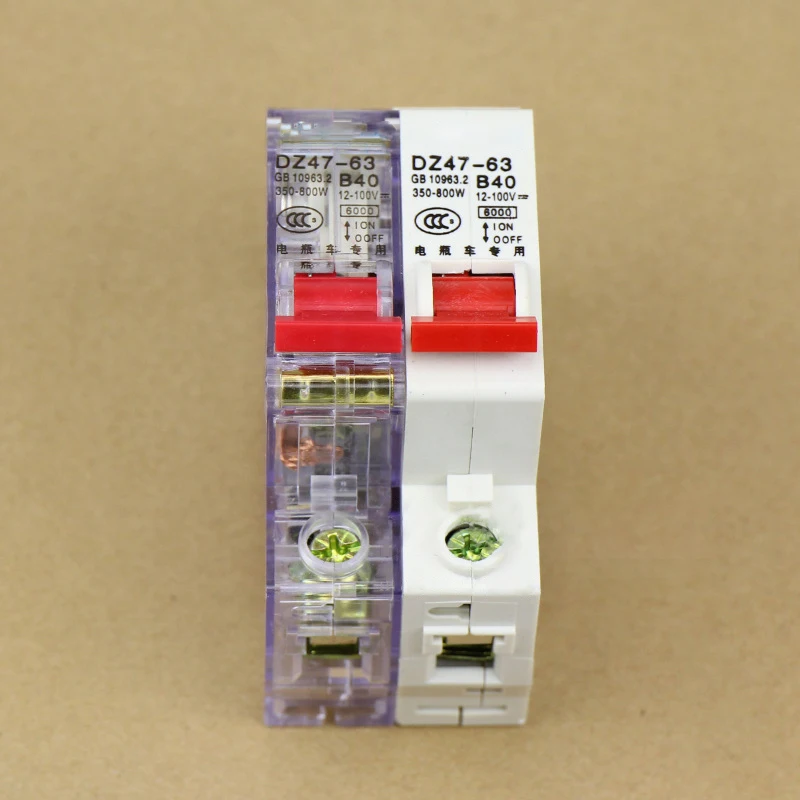 Good quality 32A 40A 63A electric scooter electric tricycle electric bicycle Miniature Circuit Breaker with holes MCB