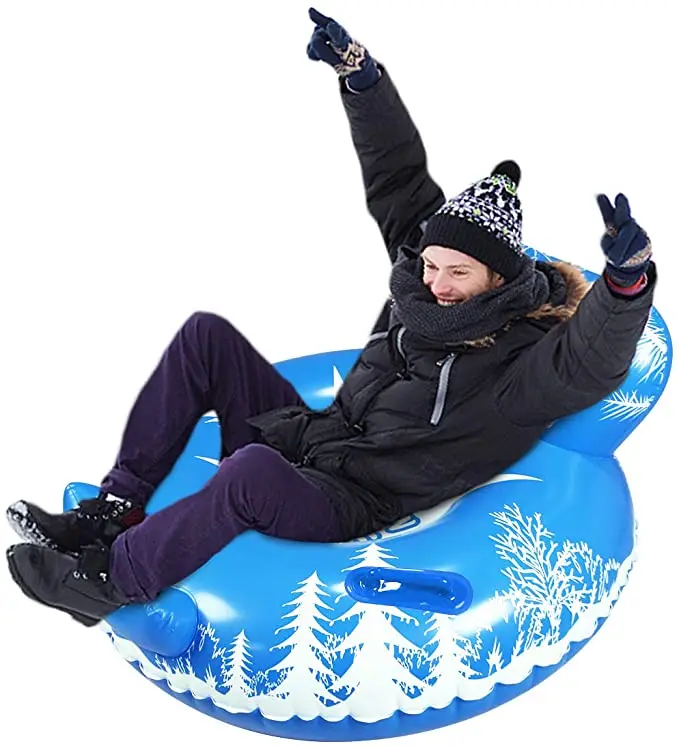 Backrest Blue PVC Snow Tube Winter Outdoor
