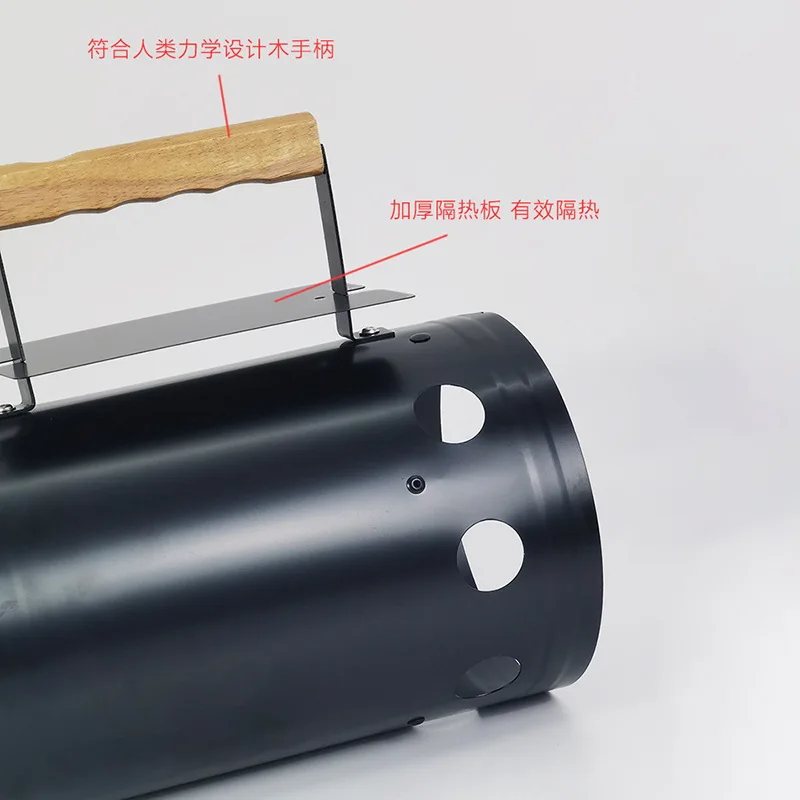 Ignition bucket charcoal ignition stove, bamboo carbon burner, barbecue, outdoor camping BBQ heating and charcoal cultivation