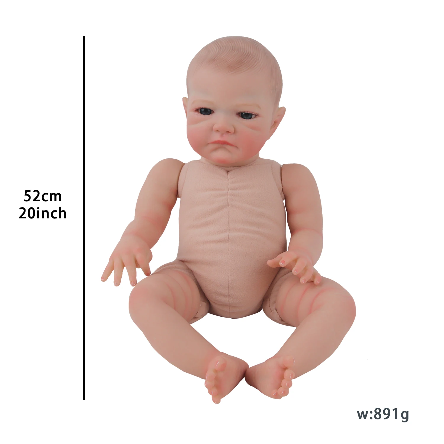 NPK  Newborn Baby Doll Handmade Lifelike Reborn Soft Touch Cuddly Doll