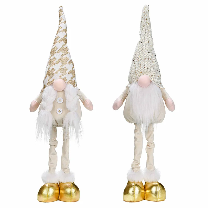 Christmas 2025 New Design Christmas Gnomes Ornaments Swedish Handmade Plush Gnomes Santa Elf Home Decorations Holiday Decor