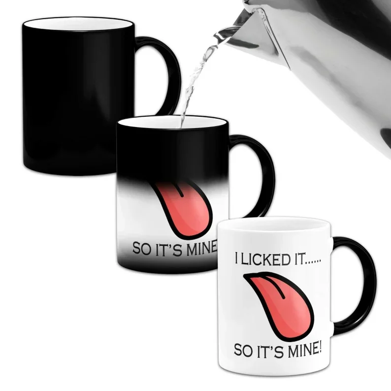 11oz Funny Style Heat Sensitive Color Changing Ceramic Coffee Mug