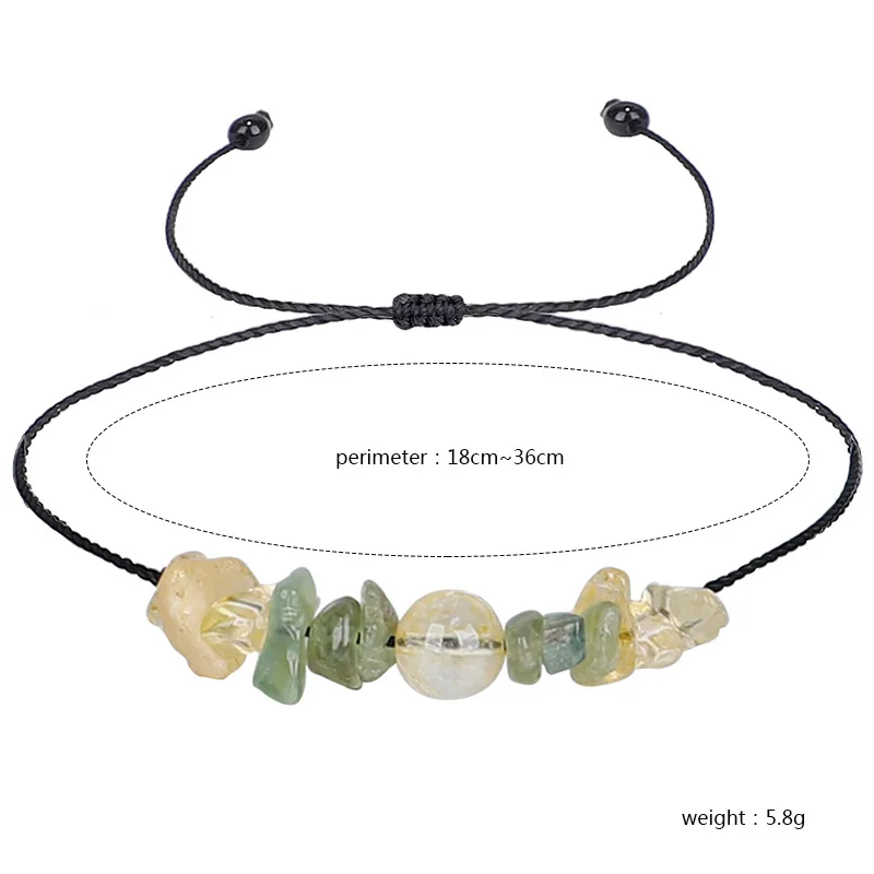 2024 Fortune Wish Spiritual Friendship Elastic Gemstone Crystals Beaded Healing Stones Bracelet