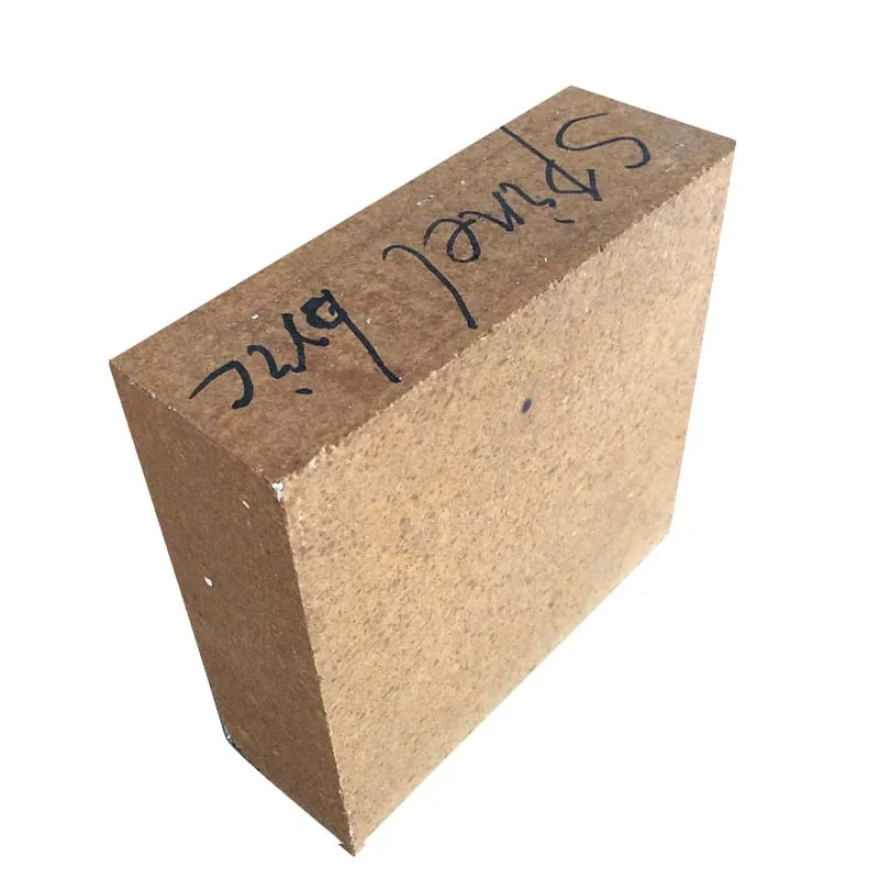 China manufacturer Alumina Industry Refractory Magnesia Aluminate Spinel Brick for VOD Refining Furnace