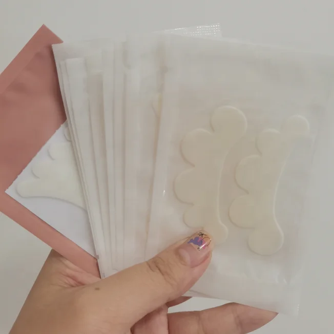 private label foam eyepads under eye pads for eyelash extensions lint free microfoam eyelash patch