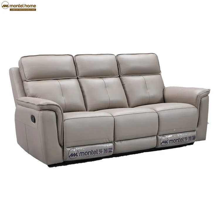 Unique Furniture High Back Sofas Living Room Grey Leather Sectional Sofa Recliner Modern Electric Sofa Set