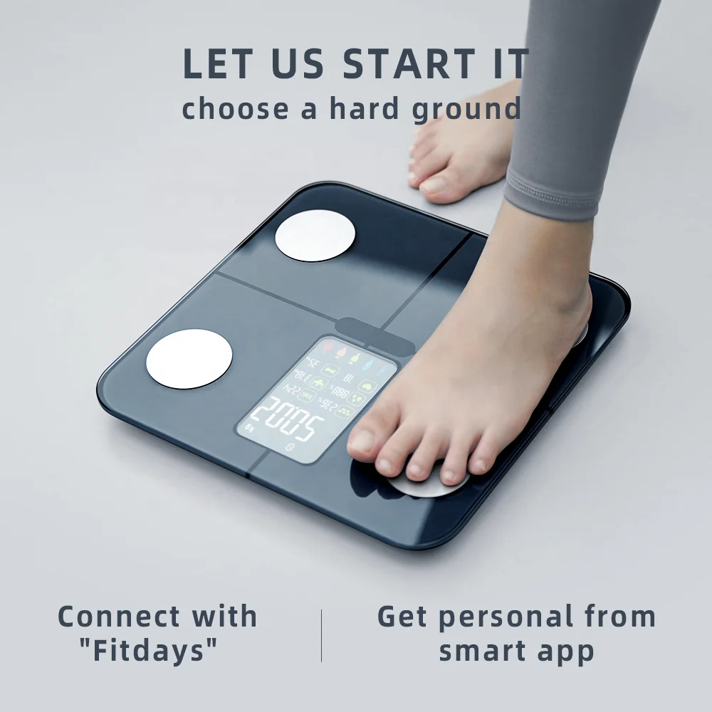 Smart Scale Big Screen Digital App Bathroom Personal Weight battery Human Personal Welland Health Keep Body Scale