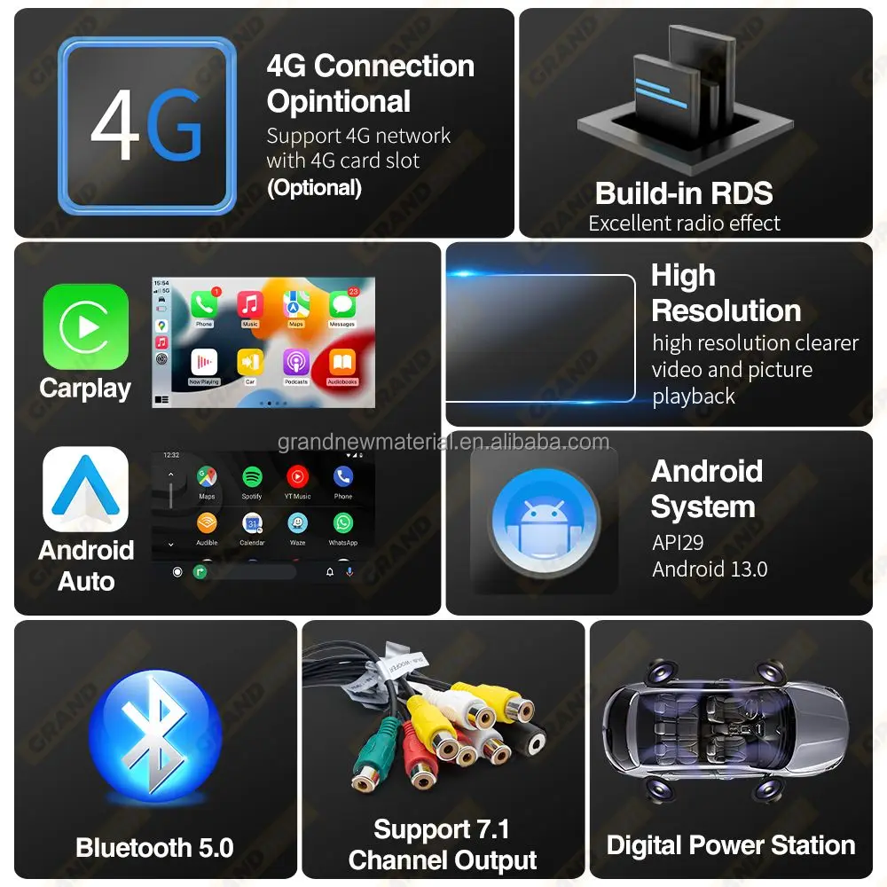 GRANDnavi 7 дюймов левый и правый драйвер VW Android система для сидения Altea 2004-2015 Toledo 2004-2009 CarPlay Auto
