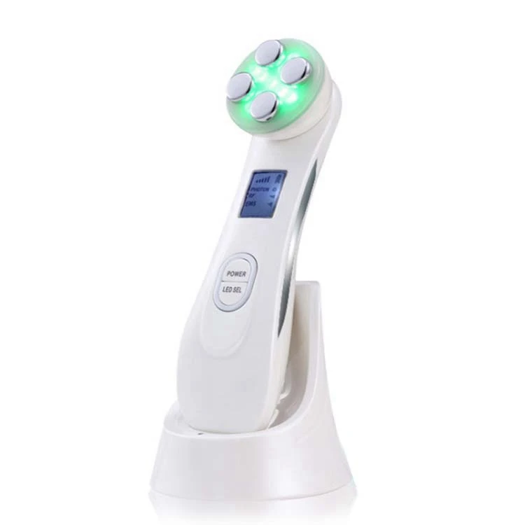 Electronic Facial Massager Beauty Machine Mini Portable RF Facial Massae Device Led Light Facial Machine