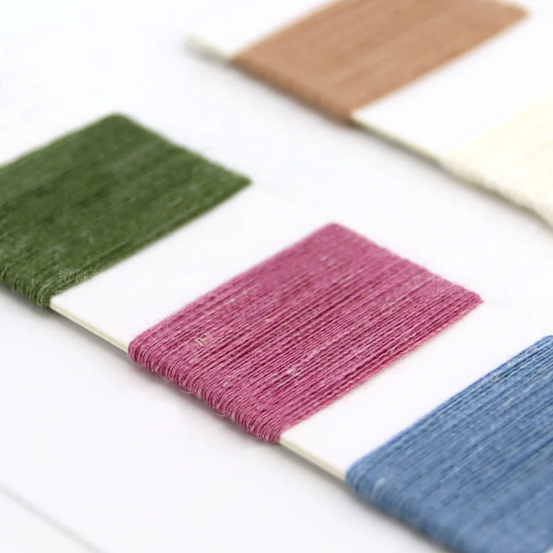 QIANJIN Professional Manufacturer linen like polyester yarn undyed linen yarn