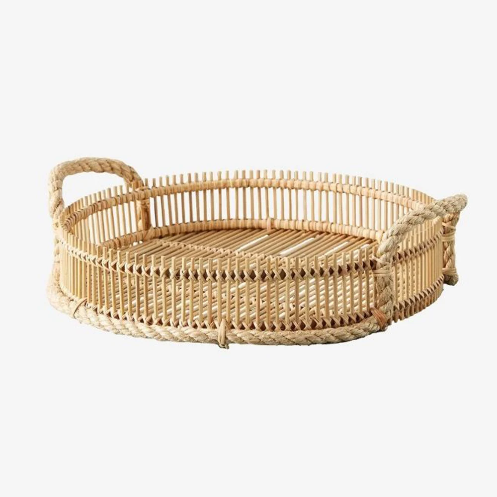 Hand woven rattan bread tray rattan basket wicker basket gift storage basket