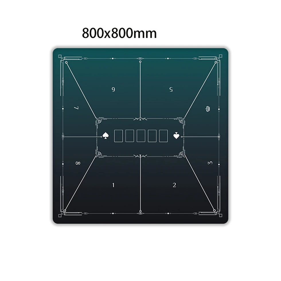 Square Rubber Mahjong Table Mat Table Topper Portable Layout for Family Party Club
