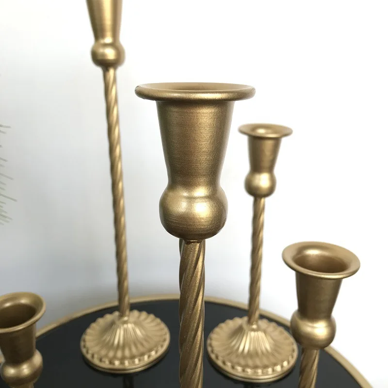 Hot Selling Antique Brushed Bronze Candles Holder With Good Price