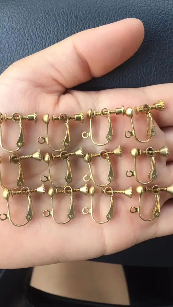 Screw ear clips, ear pierced spiral ear clips, DIY earrings jewelry accessories