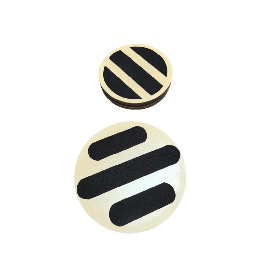 Fitness Equipment Exercise Durable Wooden Pilates Rotational  Disc