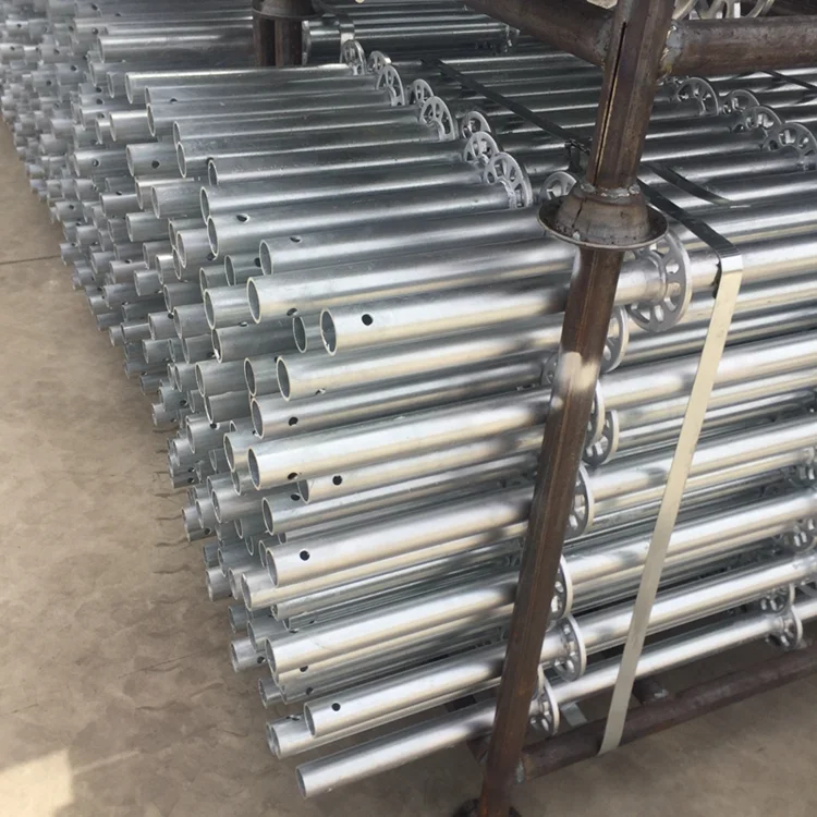 ISO9001:2008 Hot Dipped Galvanized Ring Lock Scaffolding System For High Rise Building Construction