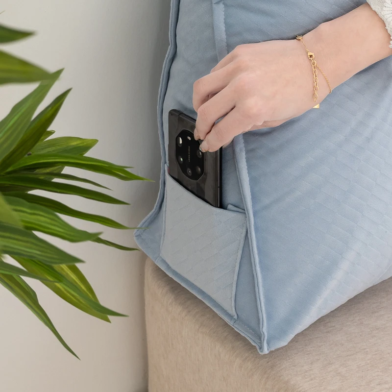 Newest Design Best Price Soft Comfy Custom Living Room Sofa Bedding Reading Gaming Neck Support Wedge Backrest Cushion Pillow