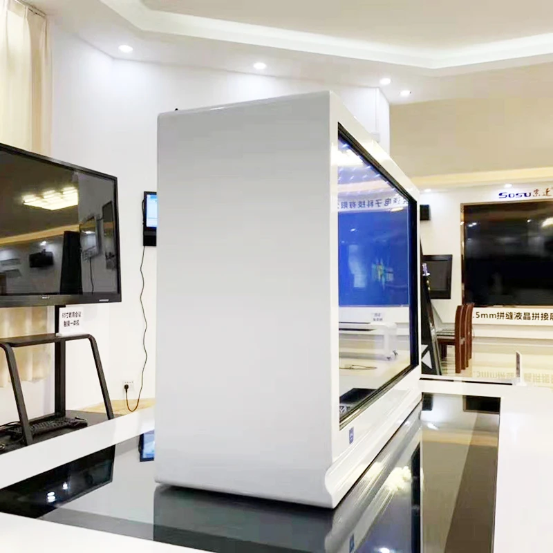 New Design Transparent Lcd Display Screen Interactive Touch Lcd Transparent Display Box Transparent Lcd Showcase