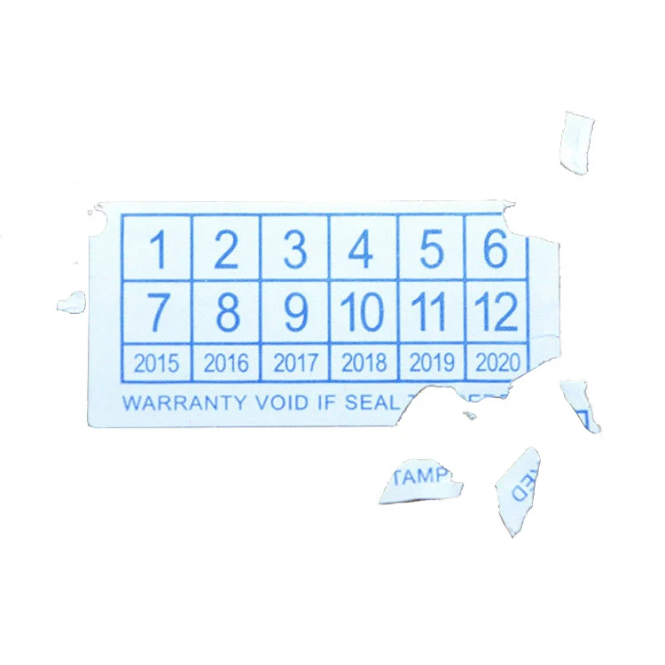 Custom paper fragile labels stickers destructible sticker egg shell label warranty sticker void if tampered