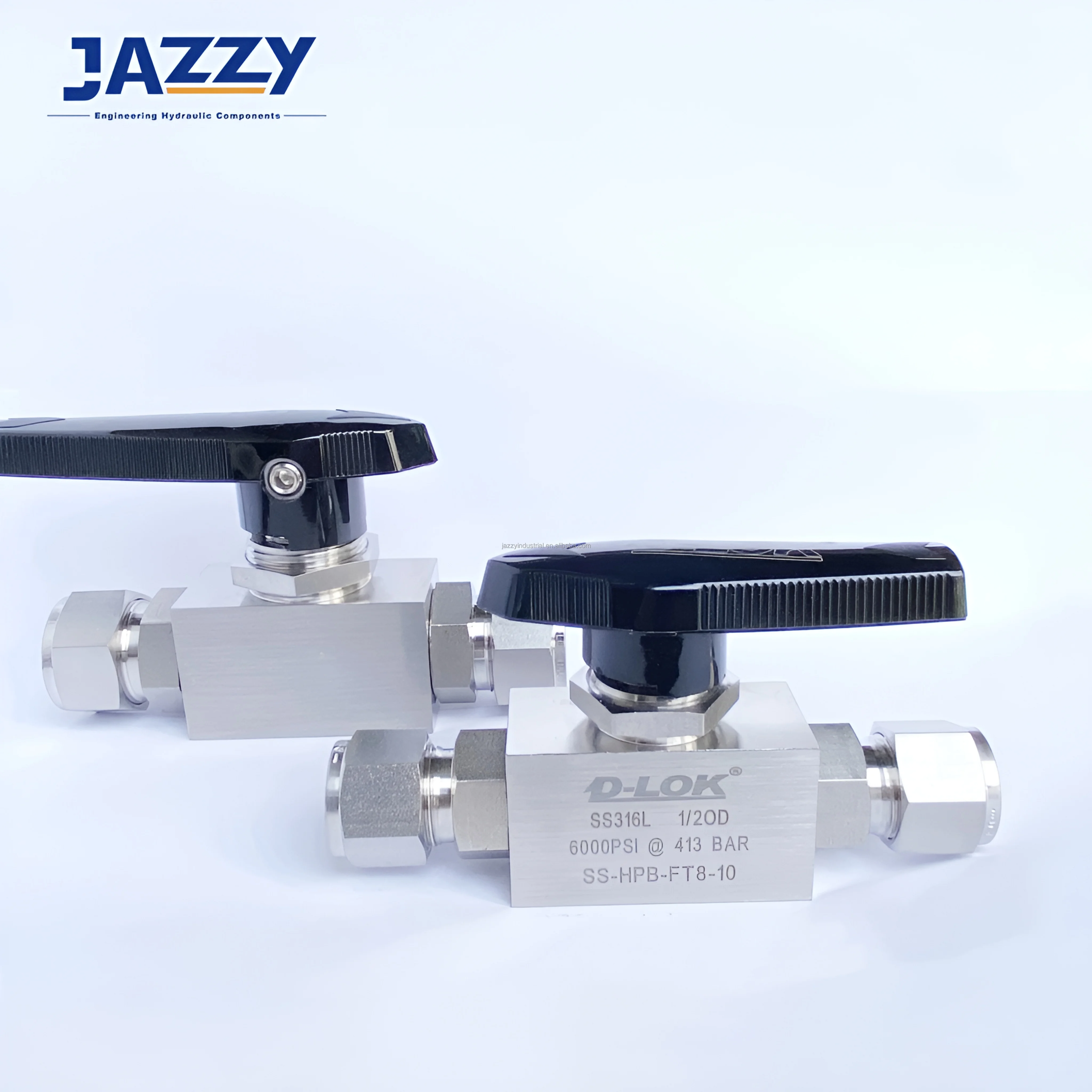 JAZZY 6000PSI HPB FN6 Ss316L Hydraulic Needle Valves HNH GVB MN8 HPB CH Ball Globe Check Instrumentation Valve