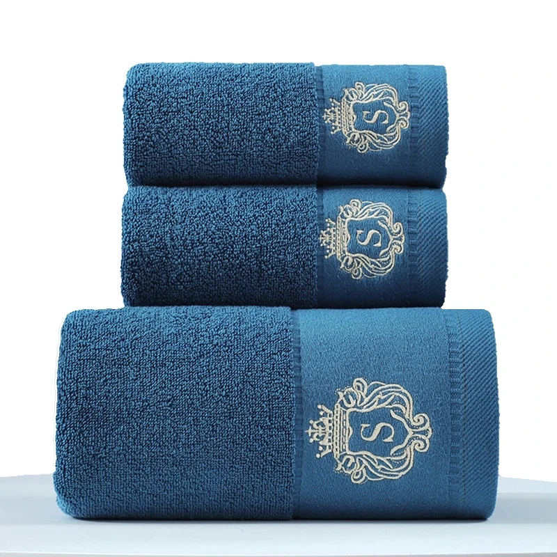 Cotton towel Break star hotel towel Dark advertising gift embroidery logo towel