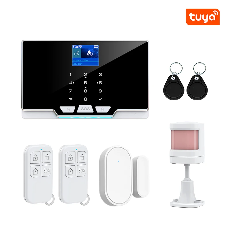 smart Burglar alarm system home security wireless wifi alarm camera system PIR motion security Tuya siren alarm