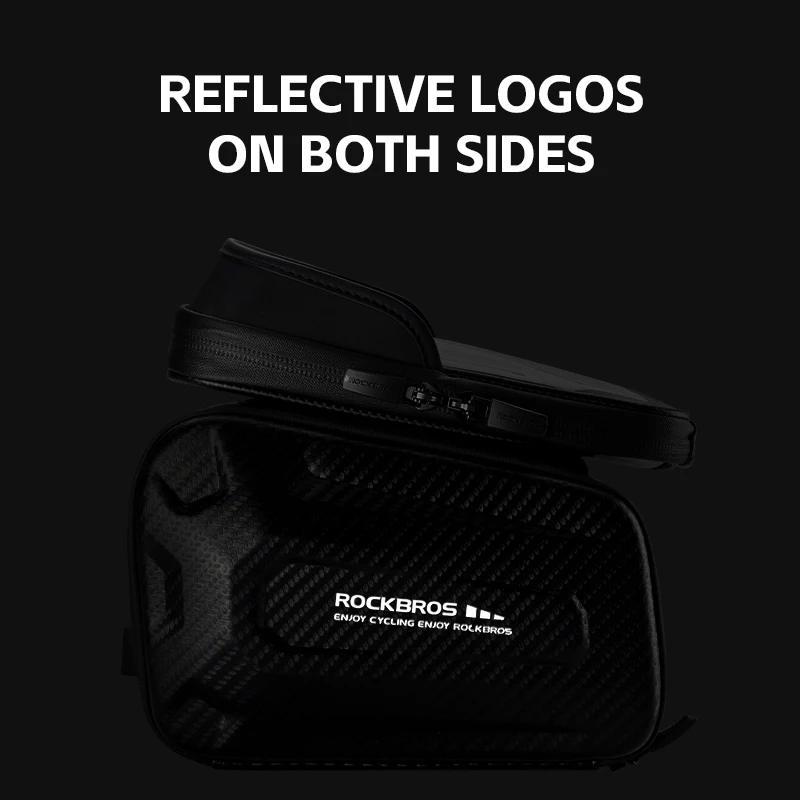 ROCKBROS Waterproof Bike Phone Front Frame Bag Touch Screen MTB Road Cycling Upper Pipe Bicycle Phone Bag Tube Bag