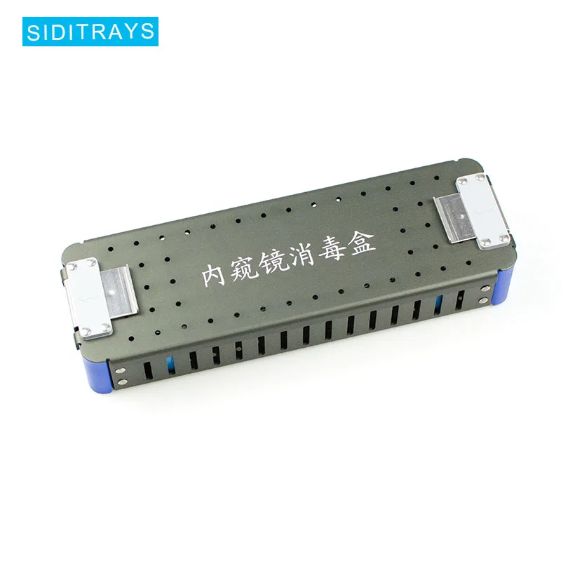Aluminium alloy endoscope sterilization containers endoscope disinfection box scope sterilization trays